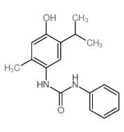 1-(4-hydroxy-2-methyl-5-propan-2-yl-phenyl)-3-phenyl-urea structure