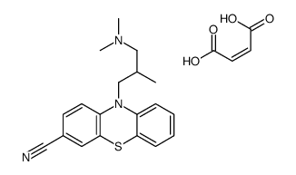 (Z)-but-2-enedioic acid,10-[3-(dimethylamino)-2-methylpropyl]phenothiazine-3-carbonitrile Structure