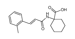 [[1-oxo-3-(2-methylphenyl)-2-propenyl]amino]cyclohexanecarboxylic acid结构式