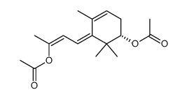 (S)-2,9-diacetoxy-4,6,8-megastigmatriene结构式