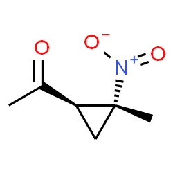 Ethanone, 1-(2-methyl-2-nitrocyclopropyl)-, trans- (9CI) structure