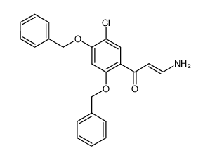 3-amino-1-(2,4-bis-benzyloxy-5-chloro-phenyl)-propenone Structure