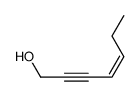 (Z)-hept-4-en-2-yn-1-ol Structure