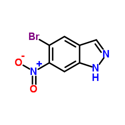 5-Bromo-6-nitro-1H-indazole Structure