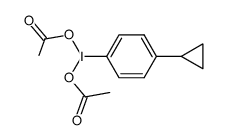 p-cyclopropyl(diacetoxyiodo)benzene Structure