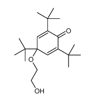 2,4,6-tritert-butyl-4-(2-hydroxyethoxy)cyclohexa-2,5-dien-1-one Structure