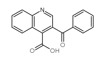 3-BENZOYLQUINOLINE-4-CARBOXYLICACID structure