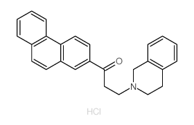 1-Propanone,3-(3,4-dihydro-2(1H)-isoquinolinyl)-1-(2-phenanthrenyl)-, hydrochloride (1:1) picture