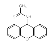 N-(9H-xanthen-9-yl)ethanethioamide Structure