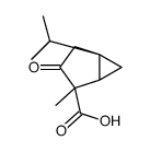 Bicyclo[3.1.0]hexane-2-carboxylic acid, 2-methyl-5-(1-methylethyl)-3-oxo-, (1S,2S,5S)- (9CI)结构式