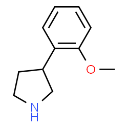 Pyrrolidine, 3-(2-methoxyphenyl)-, (3R)- (9CI)结构式