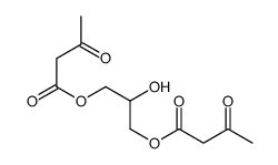 [2-hydroxy-3-(3-oxobutanoyloxy)propyl] 3-oxobutanoate结构式