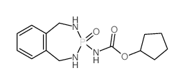 cyclopentyl N-(4-oxo-3,5-diaza-4$l^C14H20N3O3P-phosphabicyclo[5.4.0]undeca-7,9,11-trien-4-yl)carbamate结构式