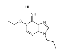 1-ethoxy-9-propyl-1,9-dihydro-6H-purin-6-imine hydroiodide Structure