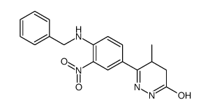 6-(4-苄基氨基-3-硝基苯基)-5-甲基-2,3,4,5-四氢哒嗪-3-酮结构式
