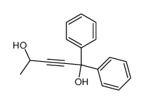 1,1-diphenylpent-2-yne-1,4-diol Structure