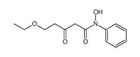 5-ethoxy-N-hydroxy-3-oxo-N-phenylpentanamide Structure