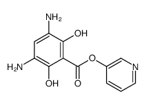 pyridin-3-yl 3,5-diamino-2,6-dihydroxybenzoate结构式