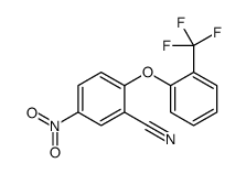 5-nitro-2-[2-(trifluoromethyl)phenoxy]benzonitrile结构式