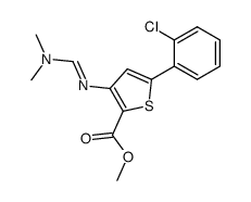 methyl 5-(2-chlorophenyl)-3-{[(1E)-(dimethylamino)methylidene]amino}-2-thiophenecarboxylate Structure