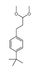 4-tert-butyl-1-(3,3-dimethoxypropyl)benzene Structure