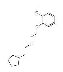 1-{2-[2-(2-methoxy-phenoxy)-ethoxy]-ethyl}-pyrrolidine结构式