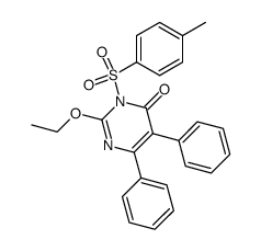 2-ethoxy-5,6-diphenyl-3-tosylpyrimidin-4(3H)-one Structure