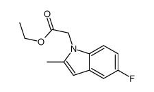 ethyl 2-(5-fluoro-2-Methyl-1H-indol-1-yl)acetate Structure