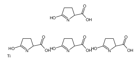 tetrakis(5-oxo-L-prolinato-N1,O2)titanium Structure