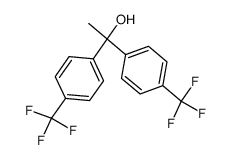 1,1-Bis-(4-trifluoromethyl-phenyl)-ethanol结构式