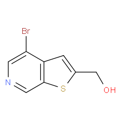 (4-溴噻吩并[2,3-c]吡啶-2-基)甲醇结构式