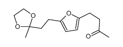 4-[5-[2-(2-methyl-1,3-dioxolan-2-yl)ethyl]furan-2-yl]butan-2-one结构式