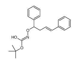 tert-butyl N-(1,4-diphenylbut-3-enoxy)carbamate结构式