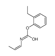 (2-ethylphenyl) N-prop-1-enylcarbamate结构式