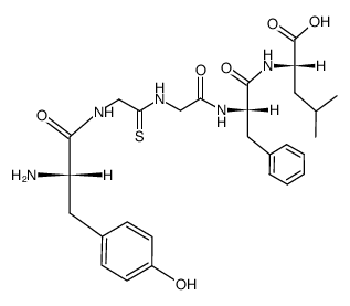 H-Tyr-Glyt-Gly-Phe-Leu-OH结构式