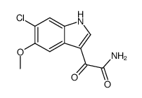 6-chloro-5-methoxyindol-3-ylglyoxylamide Structure