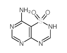 7-hydroxy-7-oxo-7$l^{6}-thia-2,4,8,10-tetrazabicyclo[4.4.0]deca-1,3,5,7,9-pentaen-5-amine structure