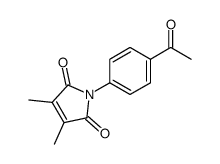 1-(4-acetylphenyl)-3,4-dimethylpyrrole-2,5-dione Structure