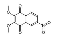 2,3-dimethoxy-6-nitronaphthalene-1,4-dione结构式