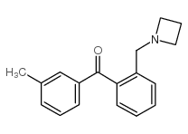 2-AZETIDINOMETHYL-3'-METHYLBENZOPHENONE structure