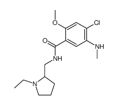 4-chloro-N-((1-ethylpyrrolidin-2-yl)methyl)-2-methoxy-5-(methylamino)benzamide结构式