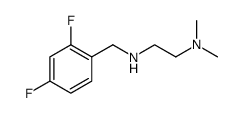 1,2-Ethanediamine, N2-[(2,4-difluorophenyl)methyl]-N1,N1-dimethyl结构式