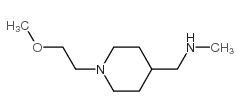 1-[1-(2-methoxyethyl)piperidin-4-yl]-N-methylmethanamine Structure