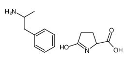 5-oxo-L-proline, compound with ()-α-methylbenzeneethylamine (1:1)结构式