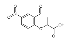 2-(2-formyl-4-nitrophenoxy)propanoic acid Structure