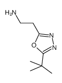 2-(5-tert-butyl-[1,3,4]oxadiazol-2-yl)-ethylamine Structure