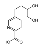 5-(3,4-dihydroxybutyl)pyridine-2-carboxylic acid结构式