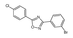 3-(3-bromophenyl)-5-(4-chlorophenyl)-1,2,4-oxadiazole Structure