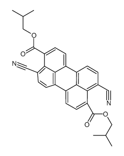 bis(2-methylpropyl) 4,10-dicyanoperylene-3,9-dicarboxylate structure