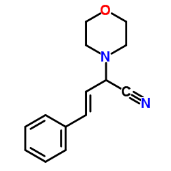 4-Morpholineacetonitrile, α-styryl- Structure